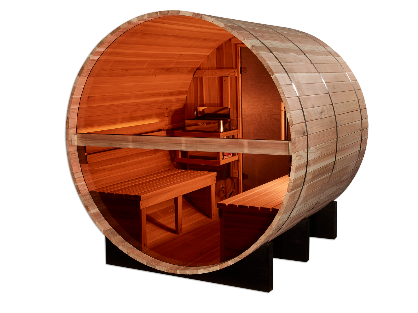 Golden Designs Zurich 4-Person Barrel Traditional Sauna